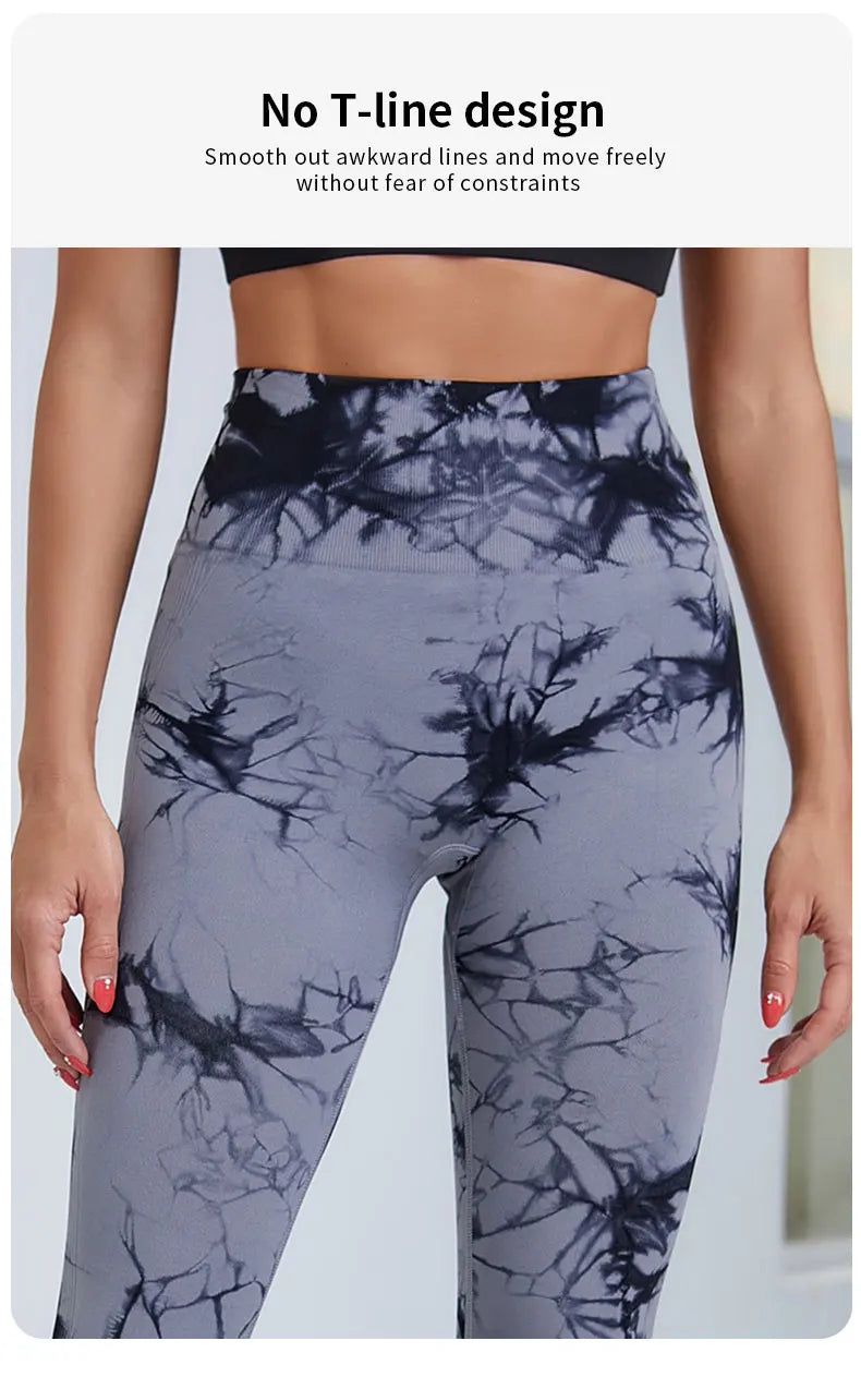 Tie Dye High Waist Yoga Leggings