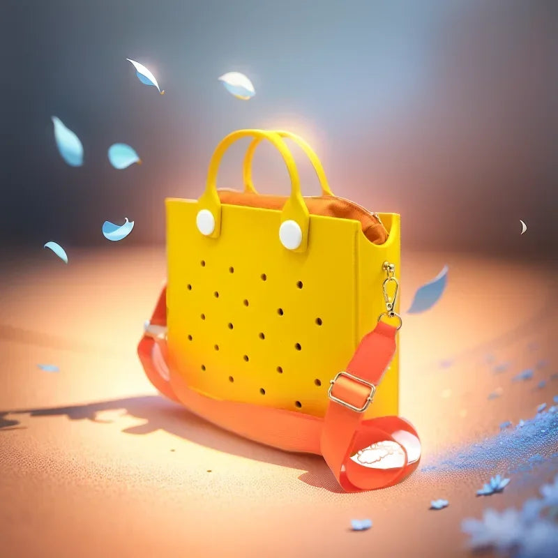 Large Leather Shoulder Bag Beach Tote