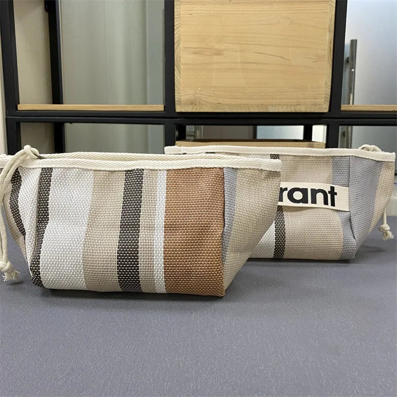 Canvas Tote with Woven Lining & Zip Pocket