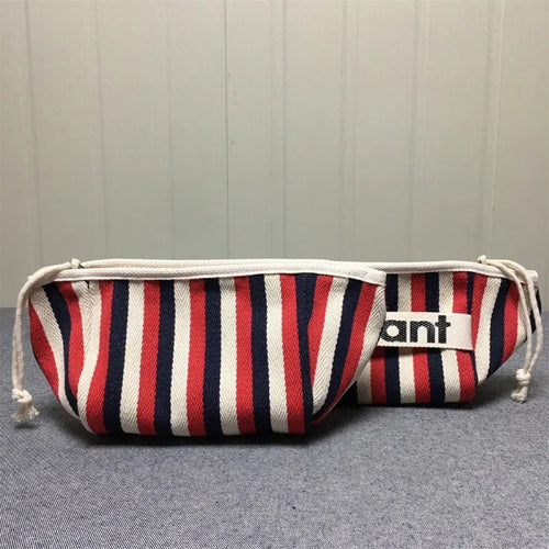 New summer storage bag, canvas bag, zipper makeup bag, hand-held cloth bag, inner lining woven bag