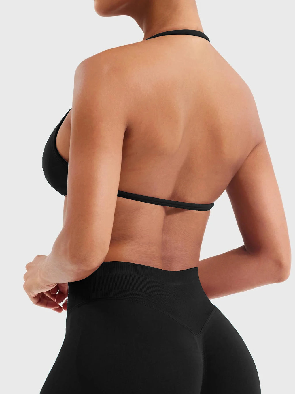 Ribbed Racerback Sports Bra