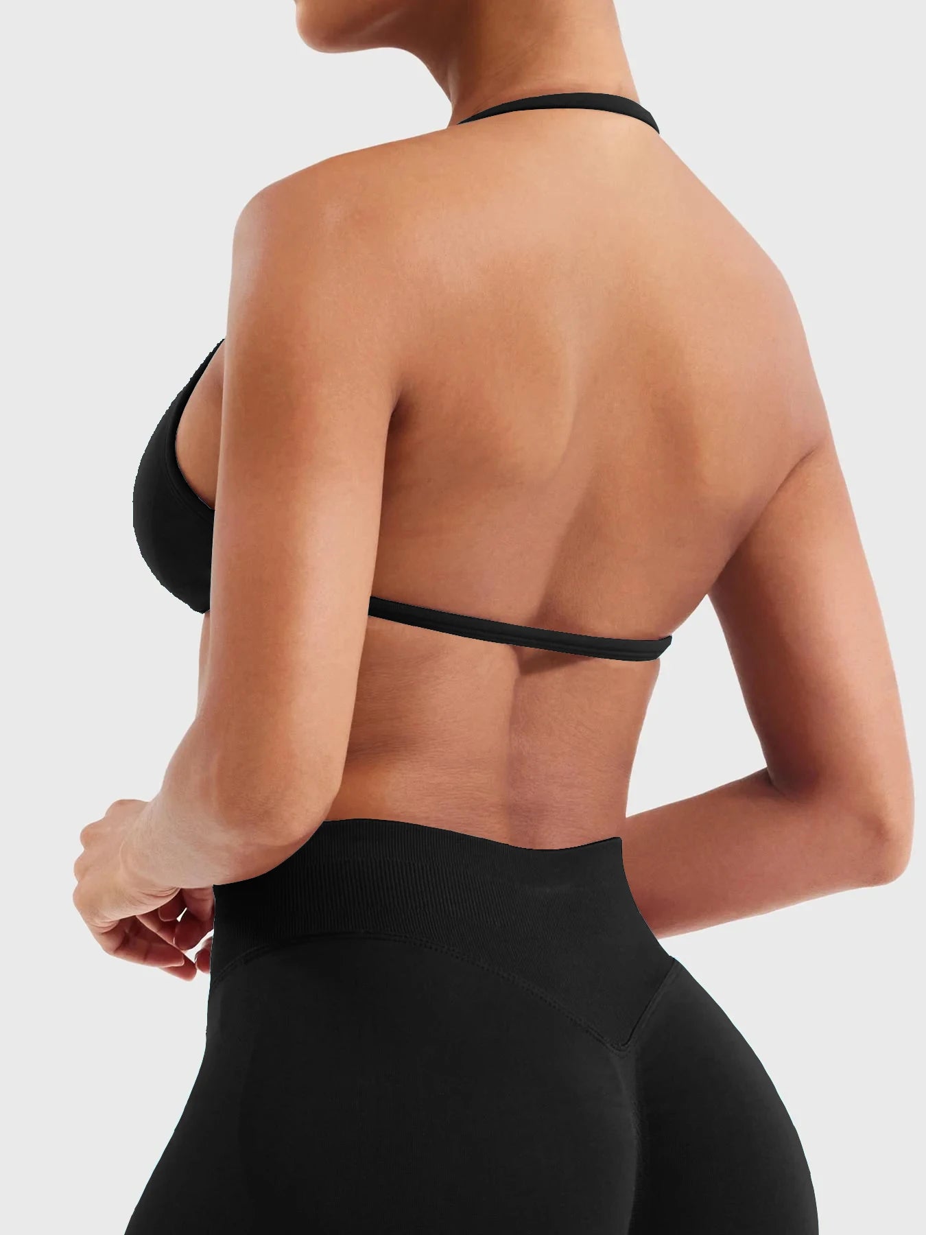 Ribbed Racerback Sports Bra