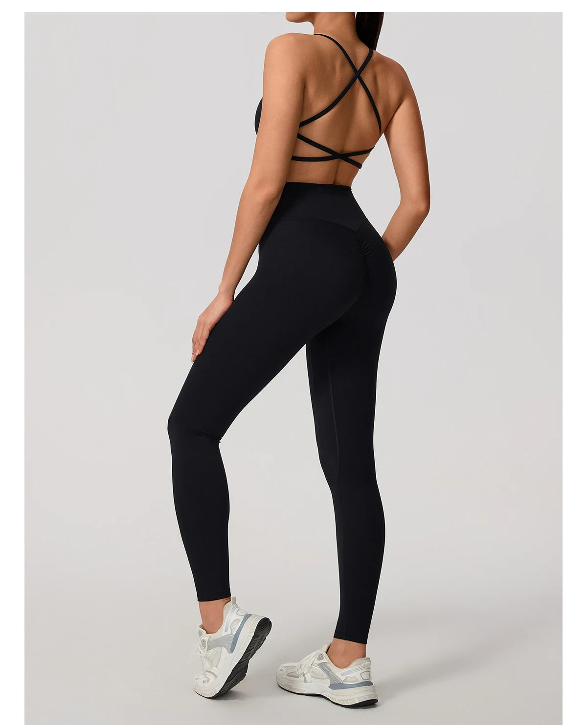 Cross Back Push Up Yoga Bra