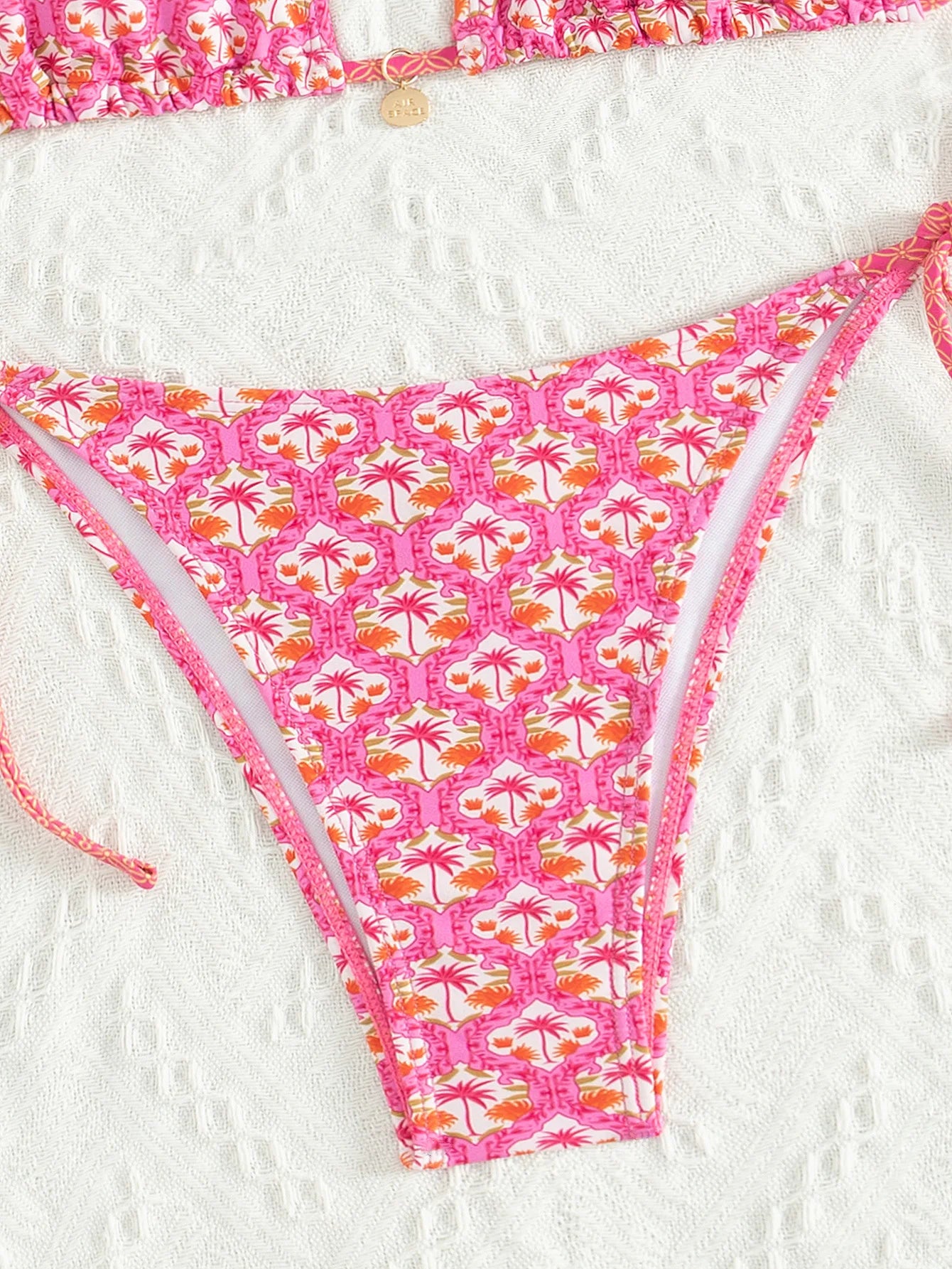 Floral Push Up Triangle Bikini Set