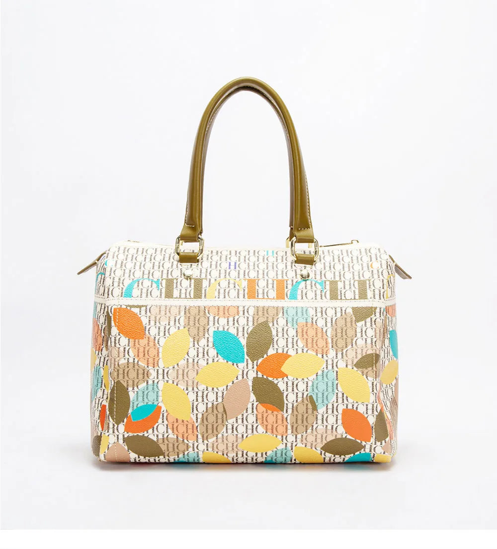 CH Ladies Bucket Bag – Floral PU Leather Handbag
