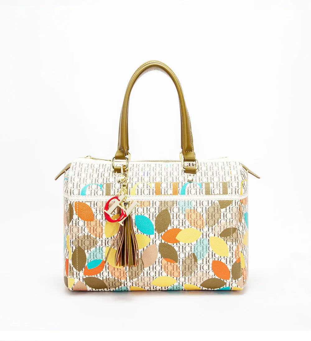 CH Ladies Bucket Bag – Floral PU Leather Handbag