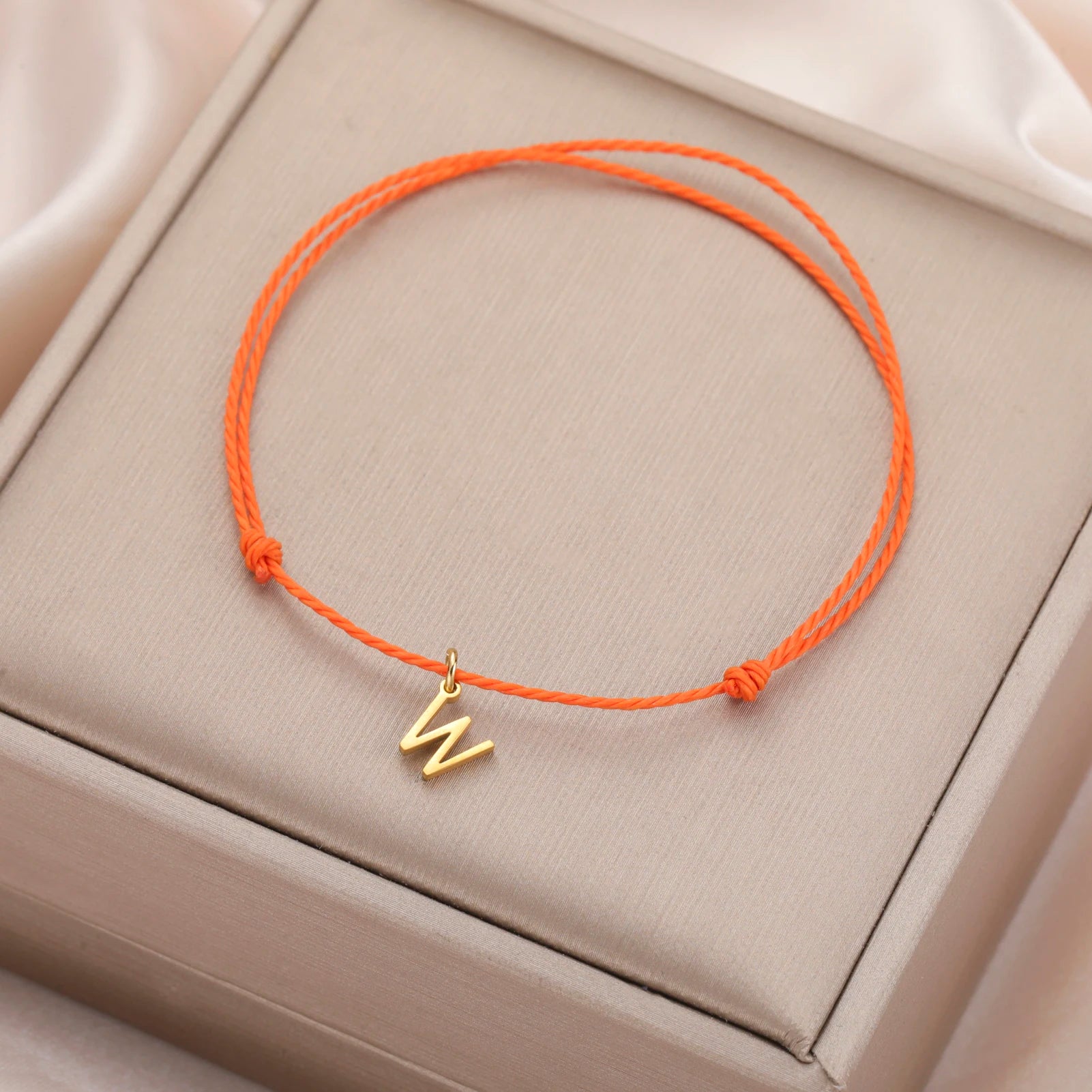 Initial Letter Rope Bracelet