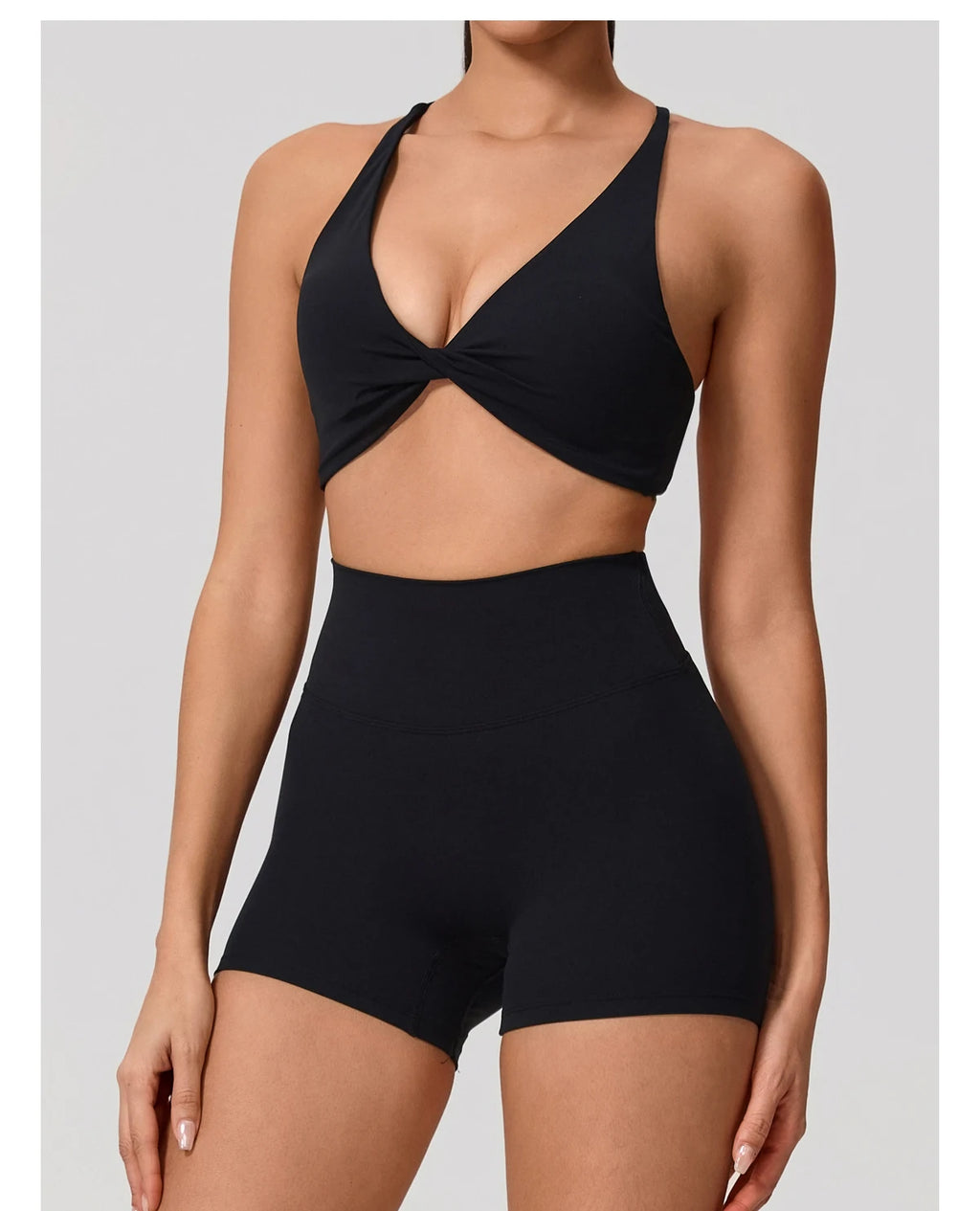 Cross Back Push Up Yoga Bra