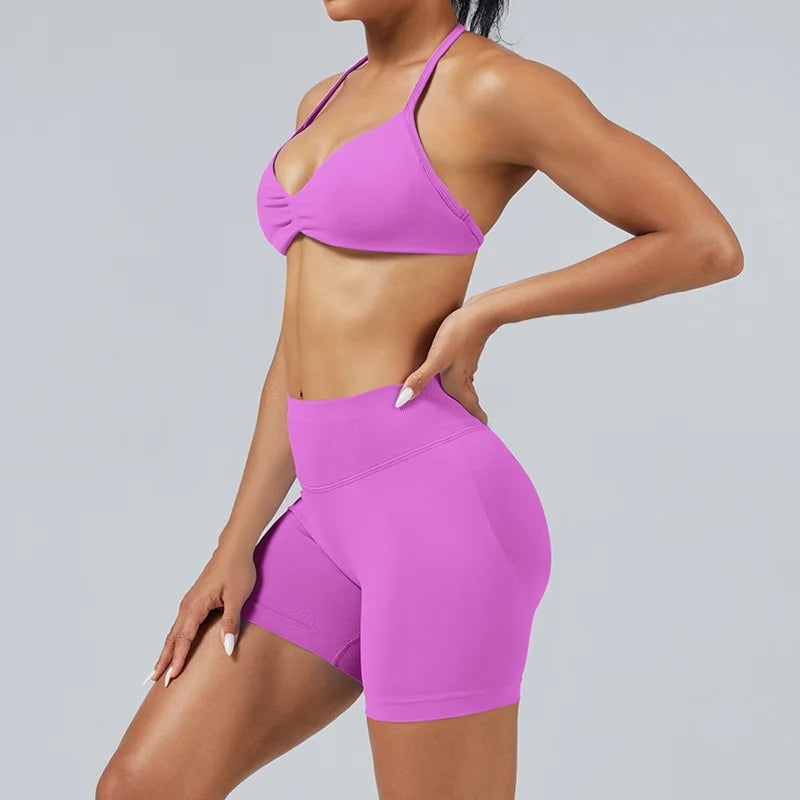 Halter Neck Tie-Side Bikini Set
