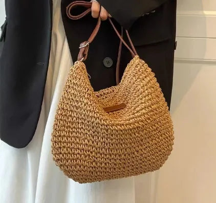 Woven Crossbody Shoulder Bag