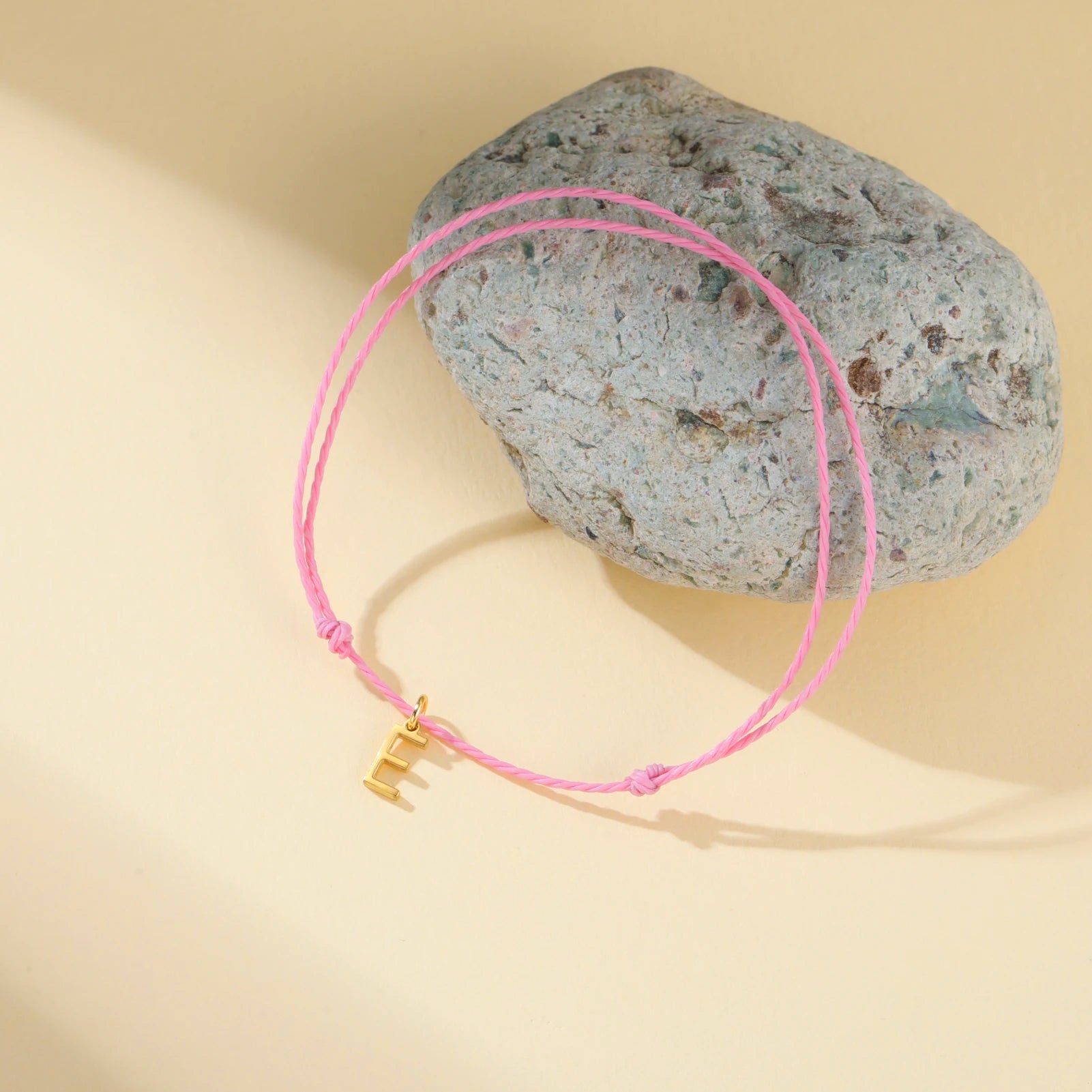 Initial Letter Rope Bracelet