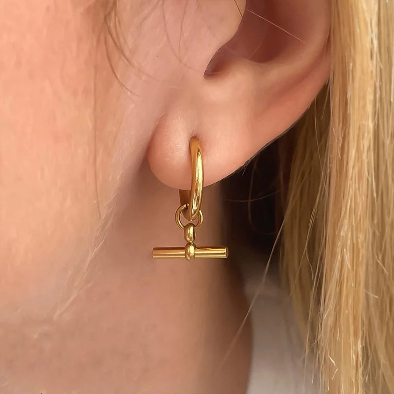 Geometric Drop Earrings
