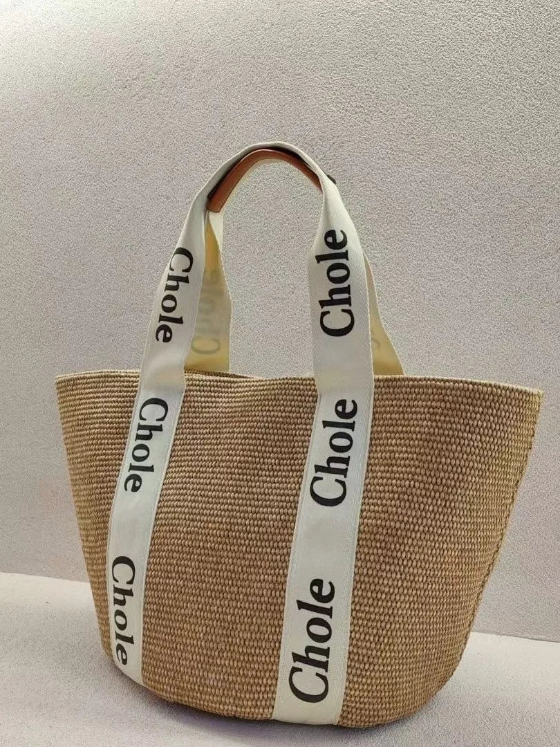 Handwoven Cotton-Linen Beach Tote