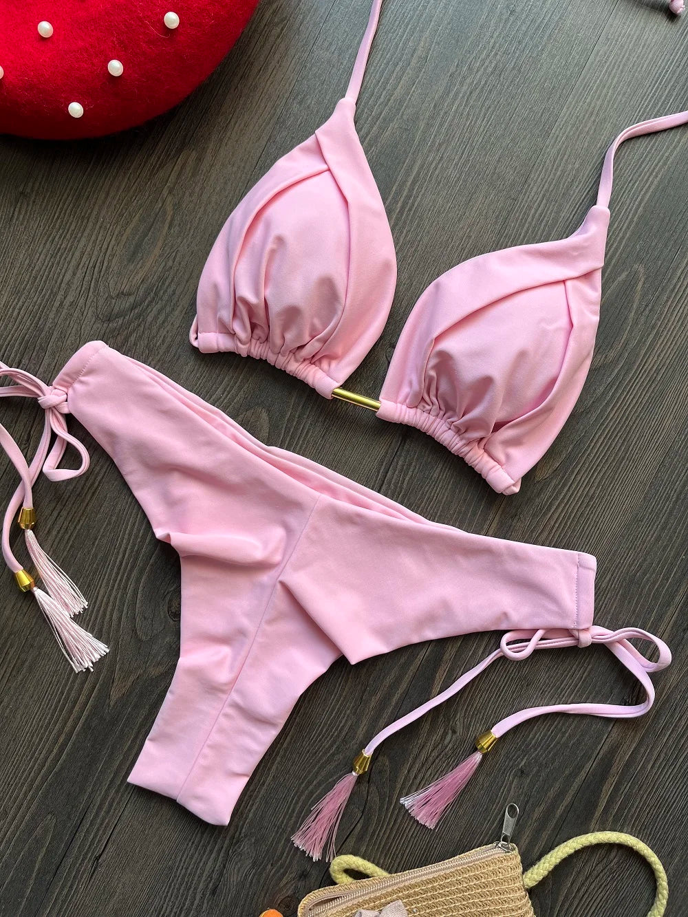 Triangle Push Up Bikini Set 13 Colors