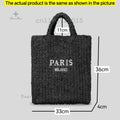 Handwoven Raffia Travel Tote