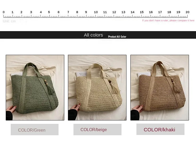 Retro Straw Woven Handbag