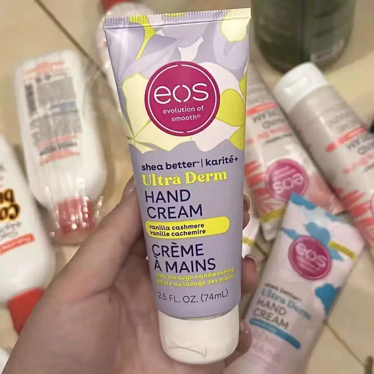 EOS Shea Better 74ml Hand Cream - Ultra Derm Moisturizing Shea Butter Enriched For Dry Cracked Sk...