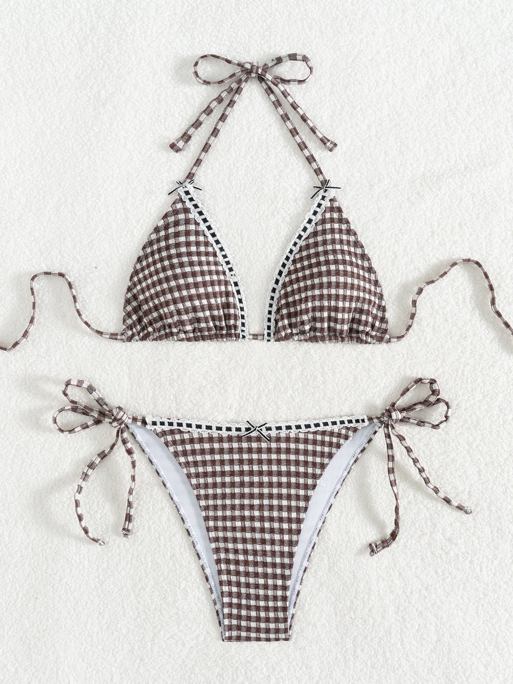 Floral Push Up Triangle Bikini Set