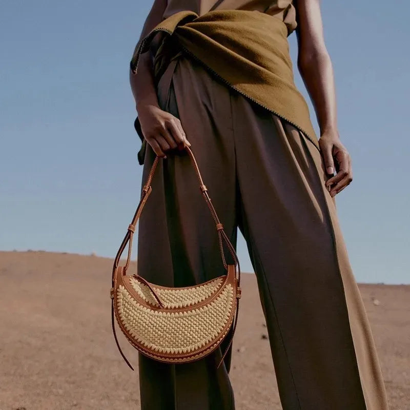 Casual Straw Woven Tote Bag