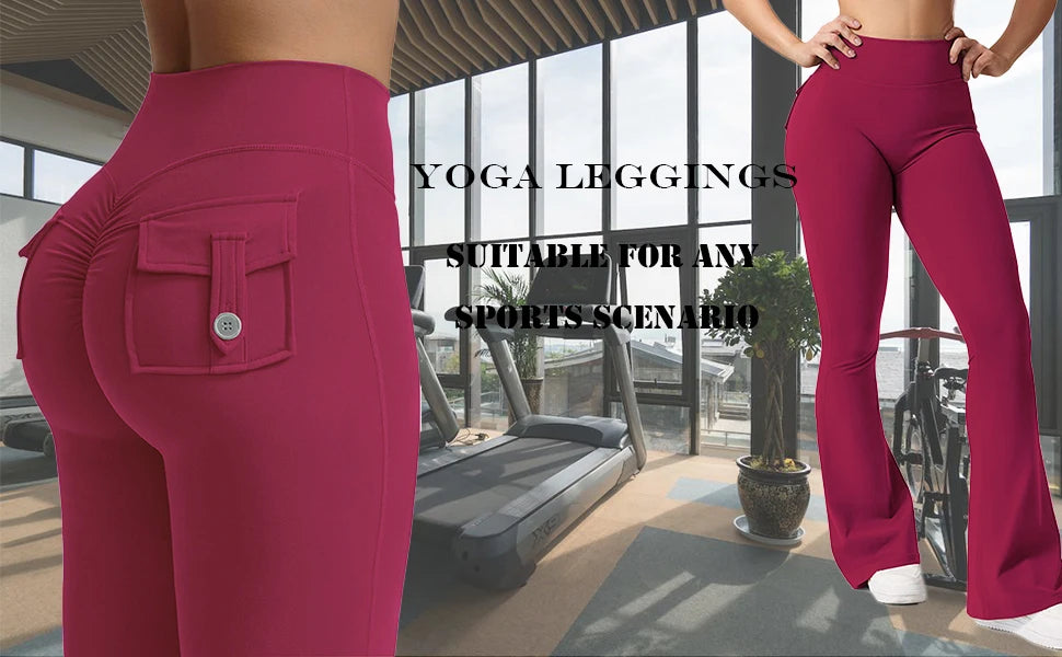 High Waist Wide Leg Yoga Flare