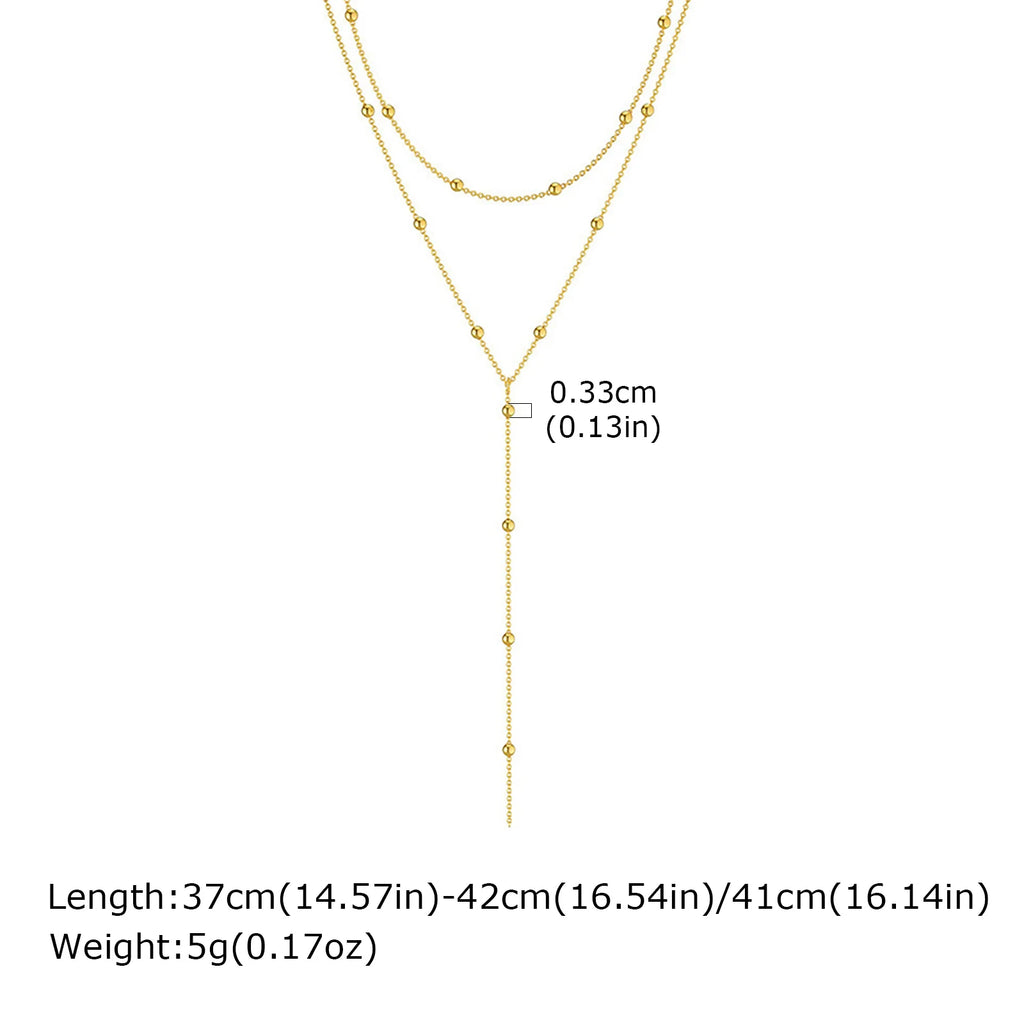 Double Layer Fringe Chain Necklace