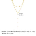 Double Layer Fringe Chain Necklace