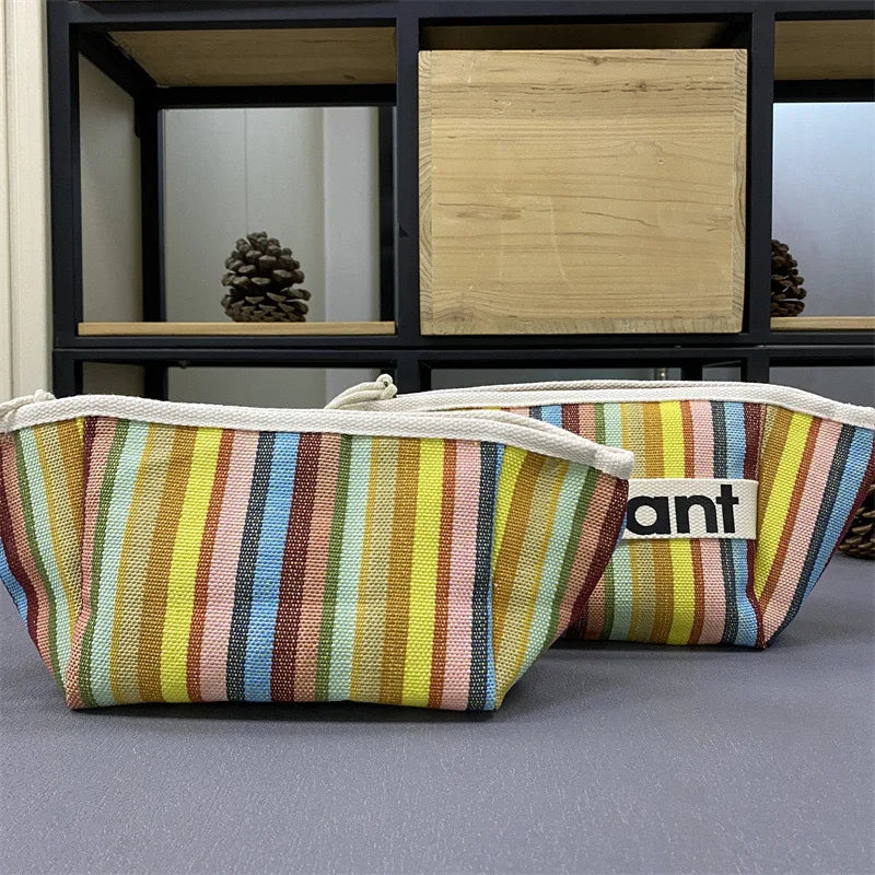 Canvas Tote with Woven Lining & Zip Pocket