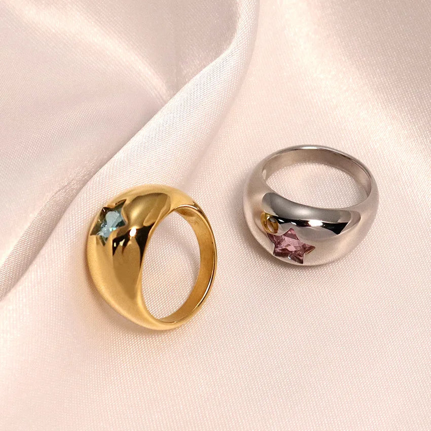 Chunky Croissant Gold Ring