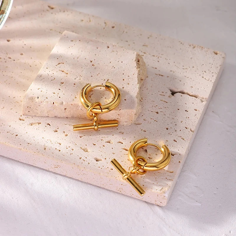 Geometric Drop Earrings