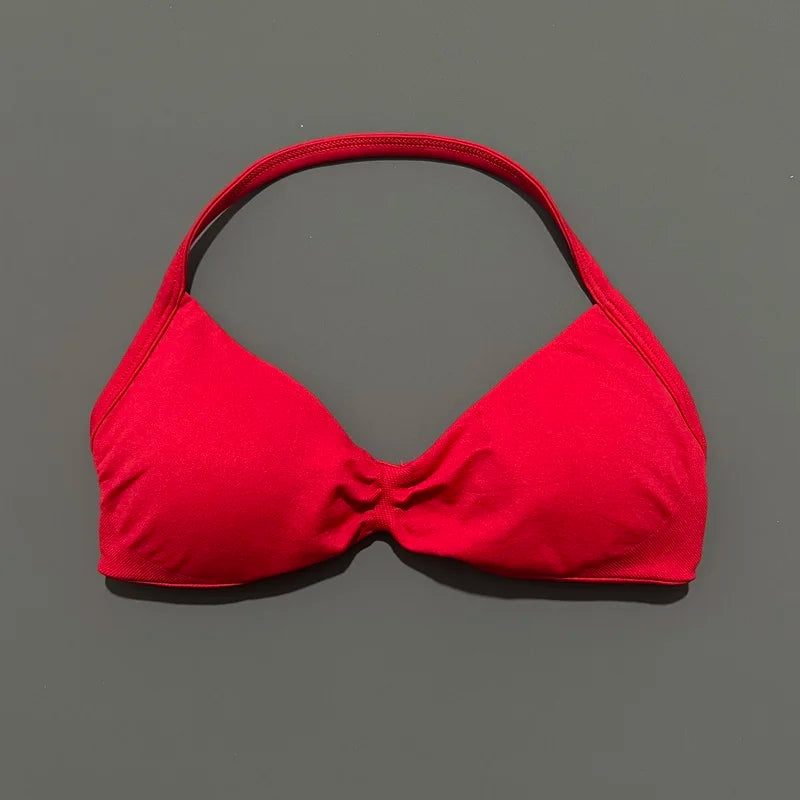 Halter Neck Tie-Side Bikini Set