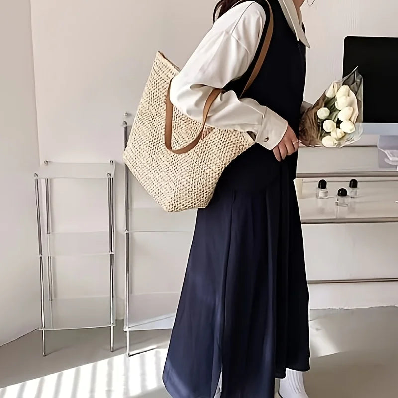 Woven Beach Tote Bag