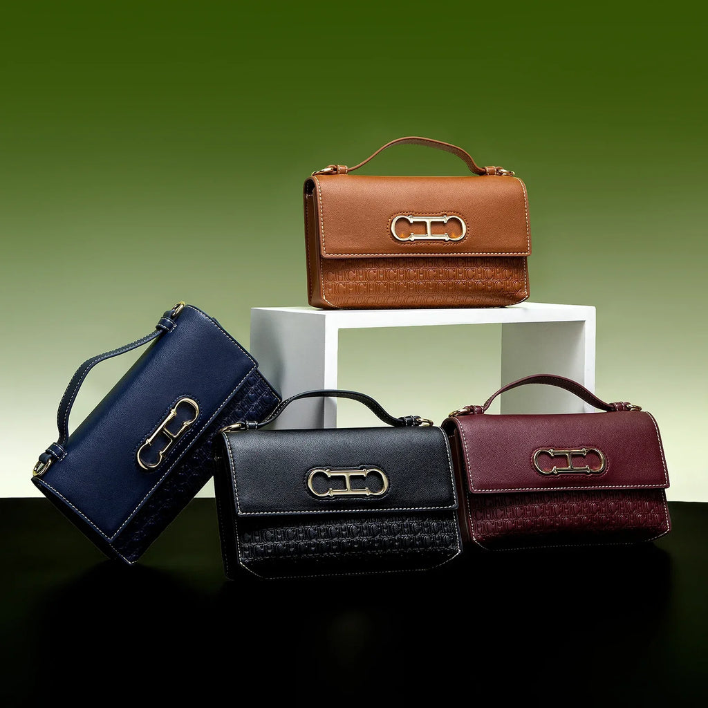 CH Women's Classic Retro Fashion Shoulder Bag Light Luxury Popular Classic Models Large Capacity ...