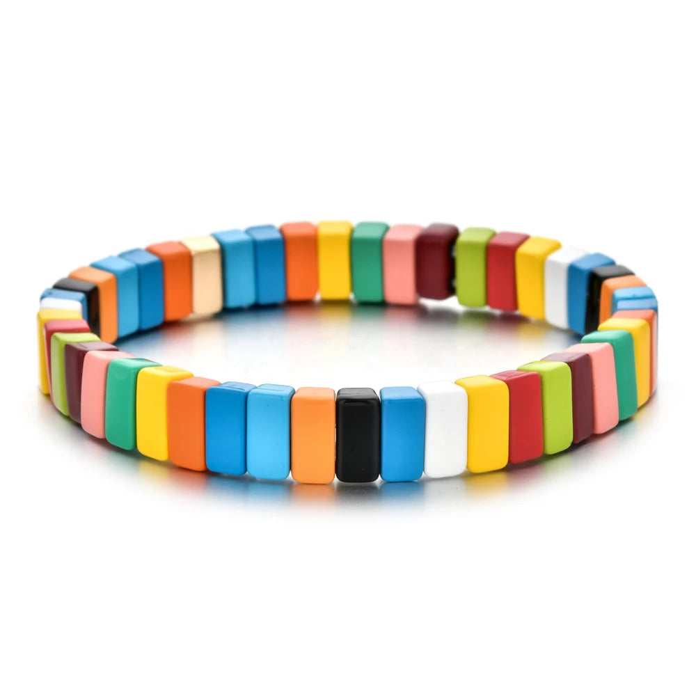 Enamel Tile Friendship Bracelet