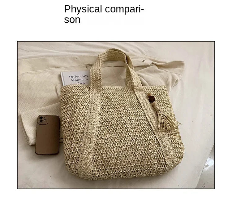 Retro Straw Woven Handbag