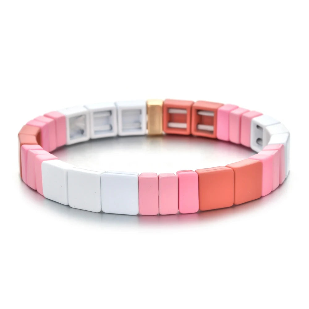 Enamel Tile Friendship Bracelet