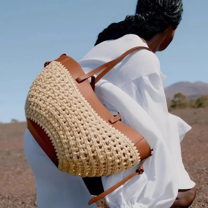 Casual Straw Woven Tote Bag