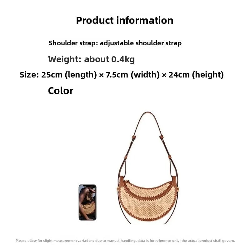 Casual Straw Woven Tote Bag