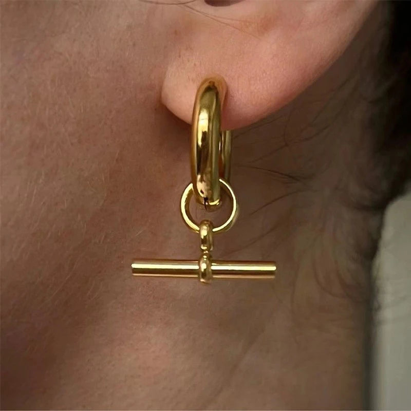 Geometric Drop Earrings