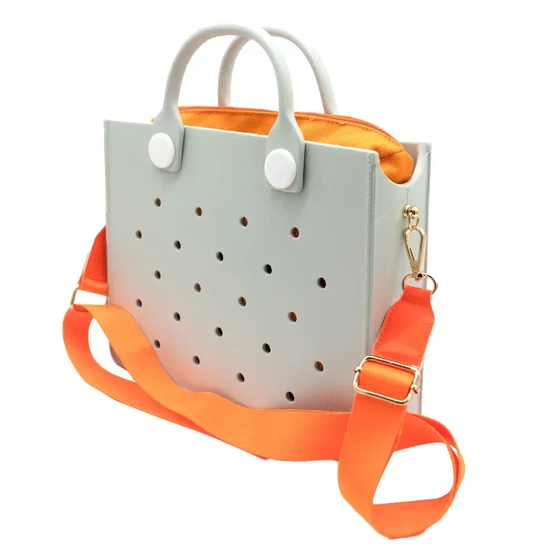 Large Leather Shoulder Bag Beach Tote