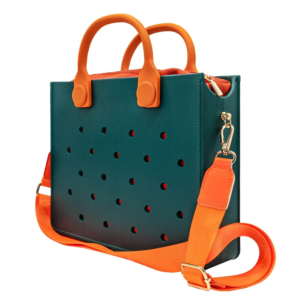 Large Leather Shoulder Bag Beach Tote