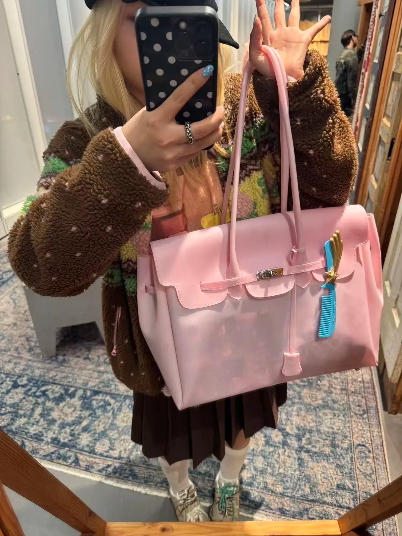 Clear PVC Jelly Tote Bag