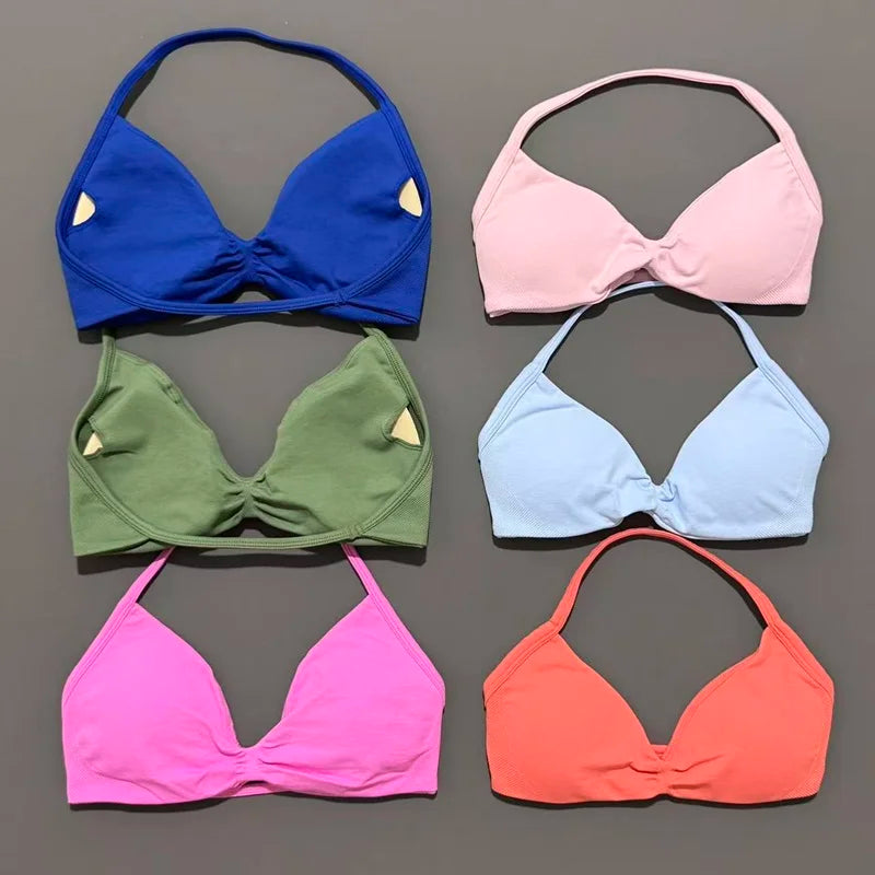Halter Neck Tie-Side Bikini Set