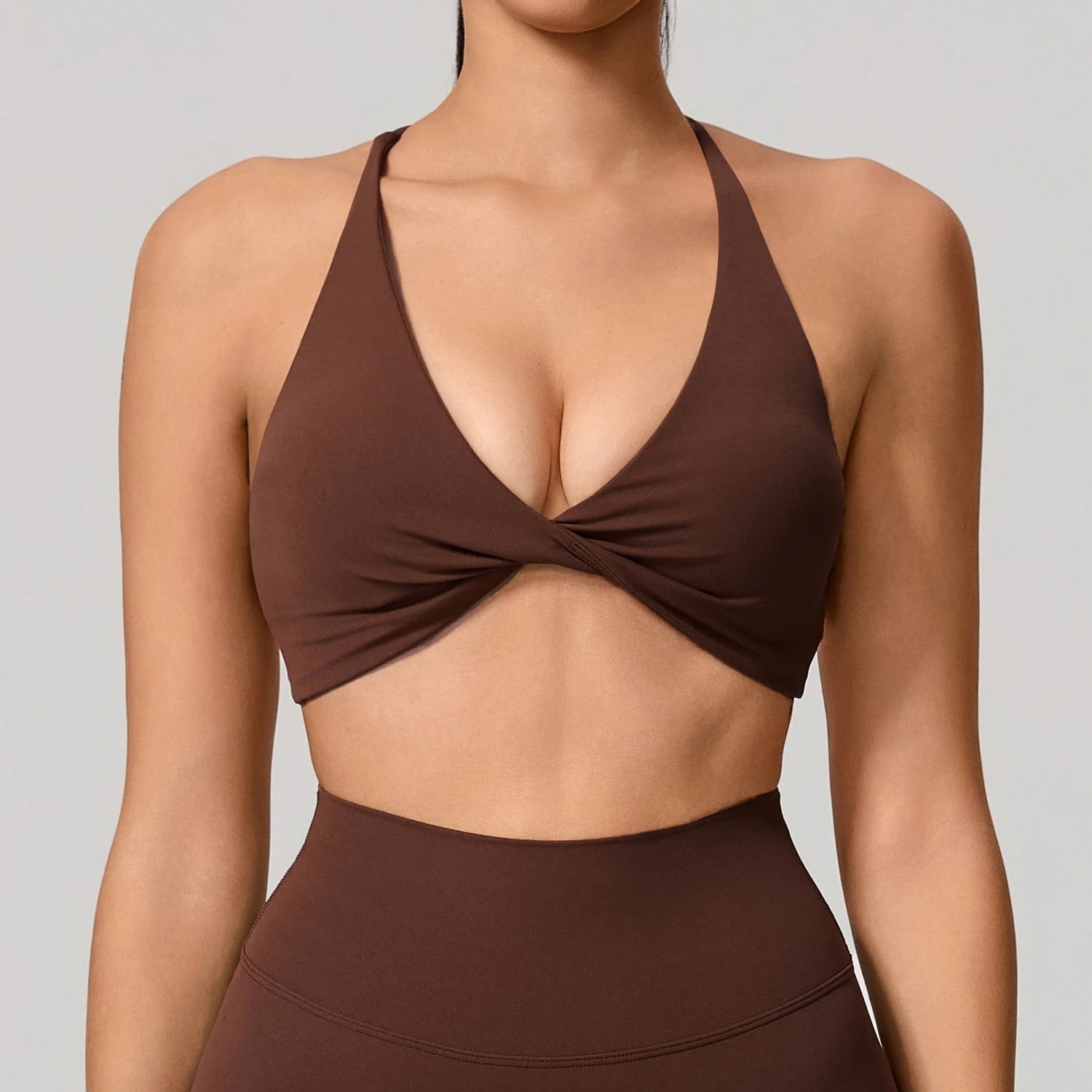 Cross Back Push Up Yoga Bra