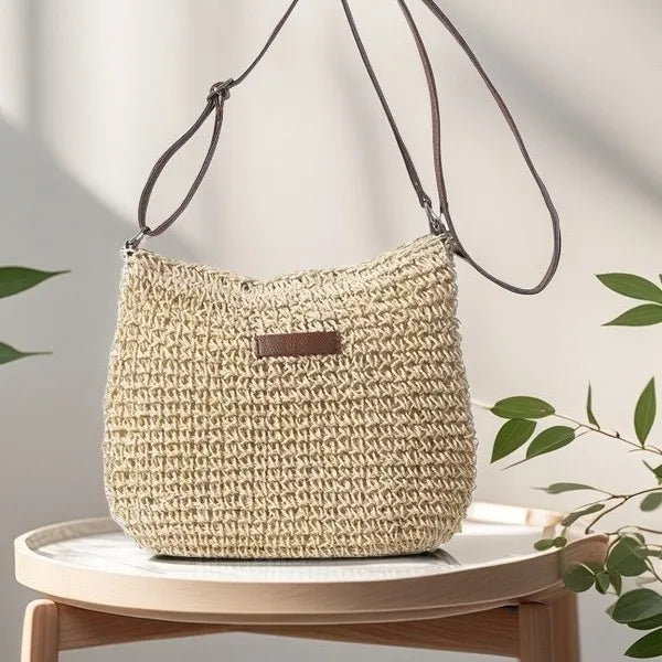 Woven Crossbody Shoulder Bag