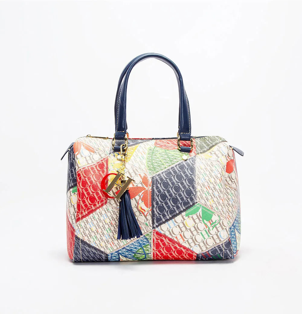 CH Ladies Bucket Bag – Floral PU Leather Handbag