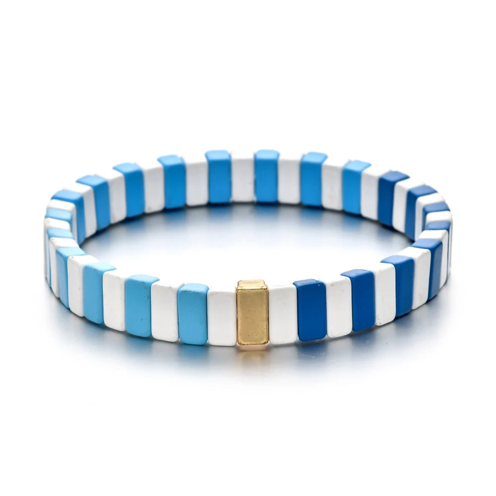 Enamel Tile Friendship Bracelet