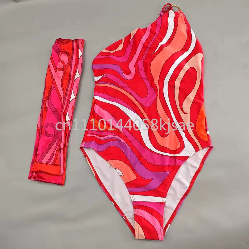 Red Bikini Set with Headband