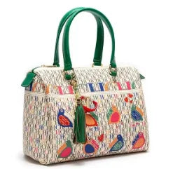 CH Ladies Bucket Bag – Floral PU Leather Handbag