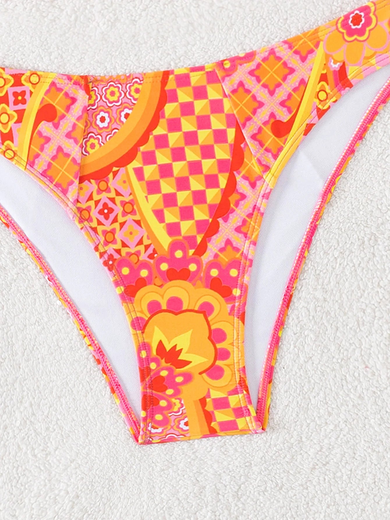 Floral Push Up Triangle Bikini Set