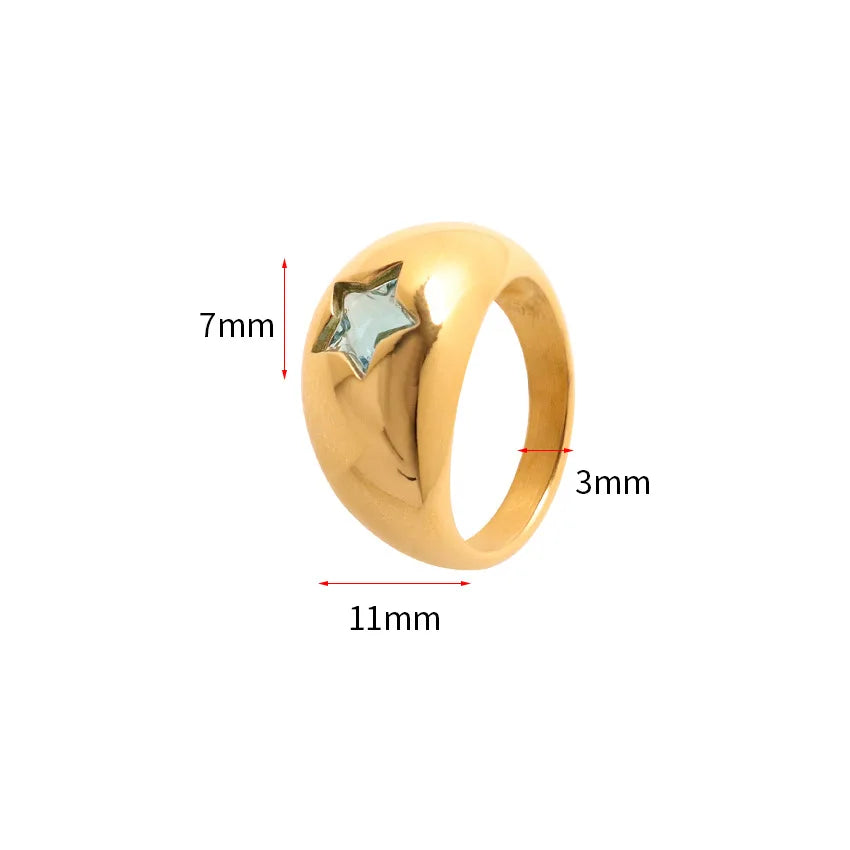 Chunky Croissant Gold Ring